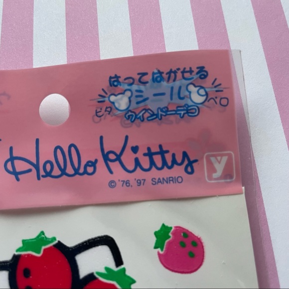 Vintage Strawberry Hello Kitty stickers 1997 - Picture 5 of 5